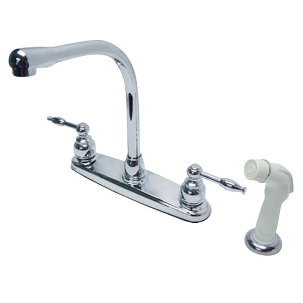 8" Centerset Kitchen Faucet, Chrome